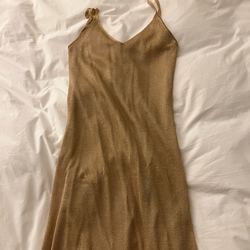 Zara good shimmer midi dress